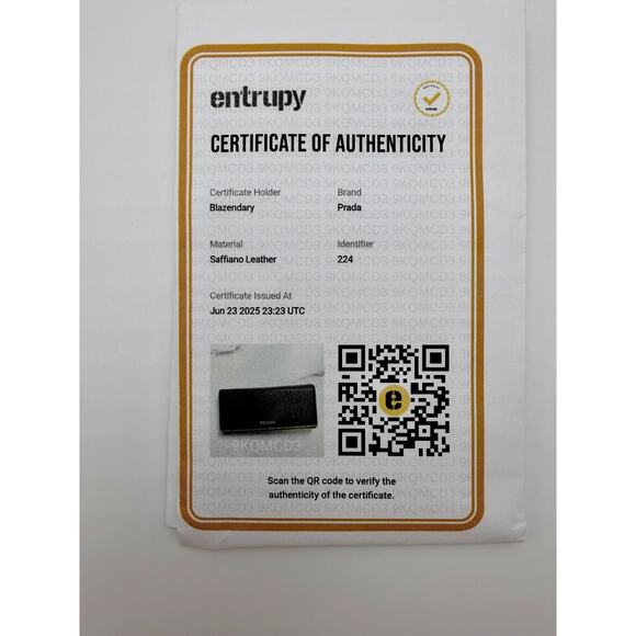 PRADA Black Saffiano Leather Womens Wallet on Chain Gold Hardware Authentic COA - Picture 13 of 15